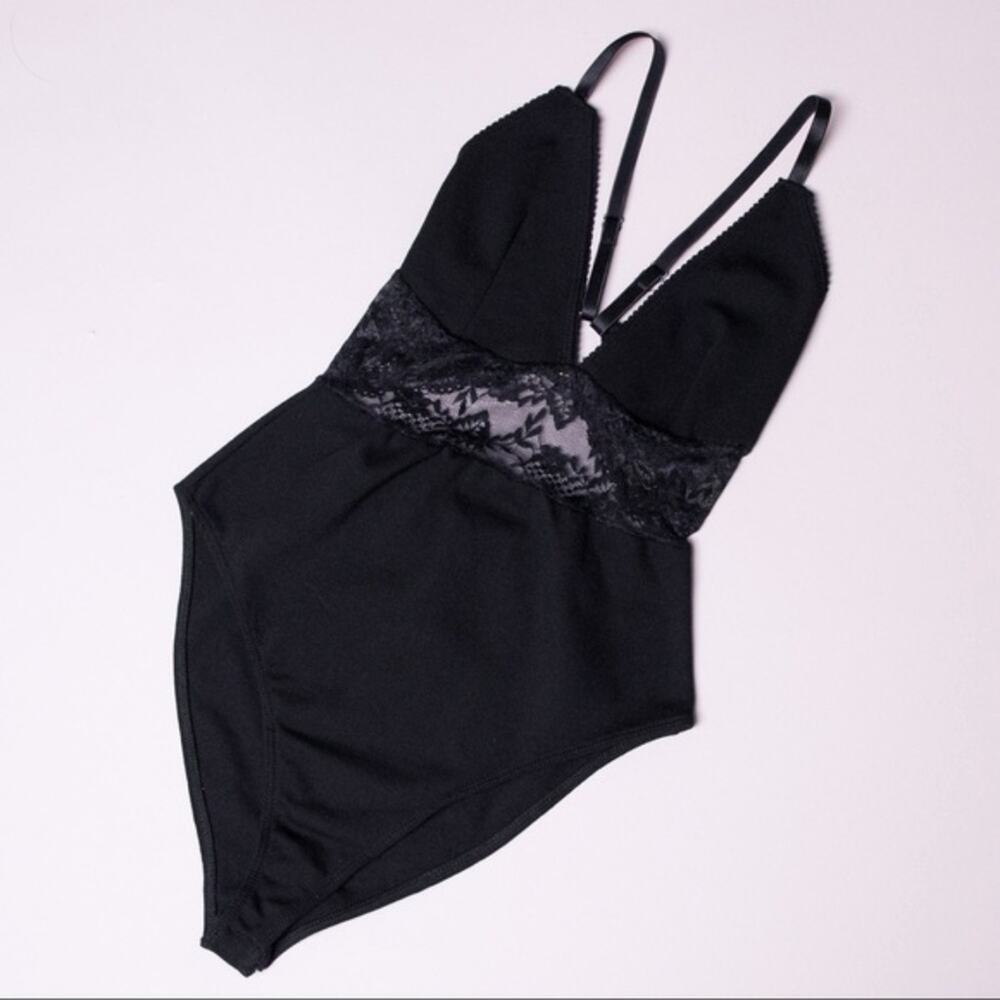 ♥ 511 ♥ (S) OUT FROM UNDER Black Endless Bodysuit